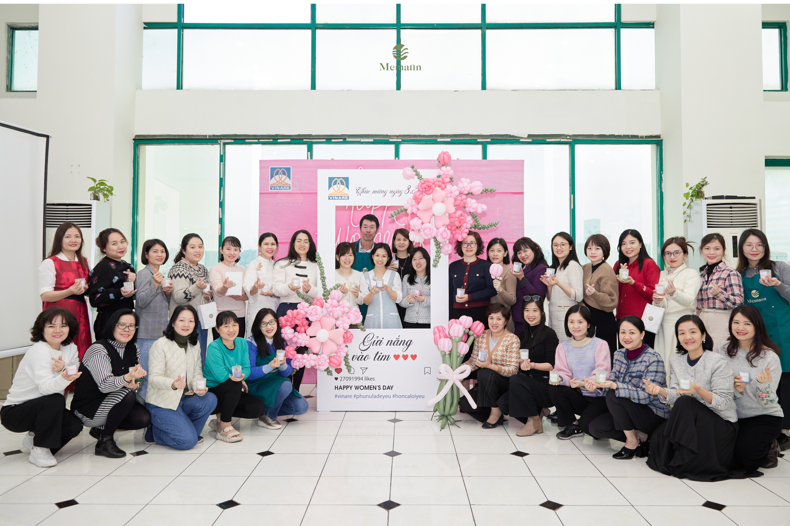 Memarin tổ chức workshop nến thơm cho VINARE
